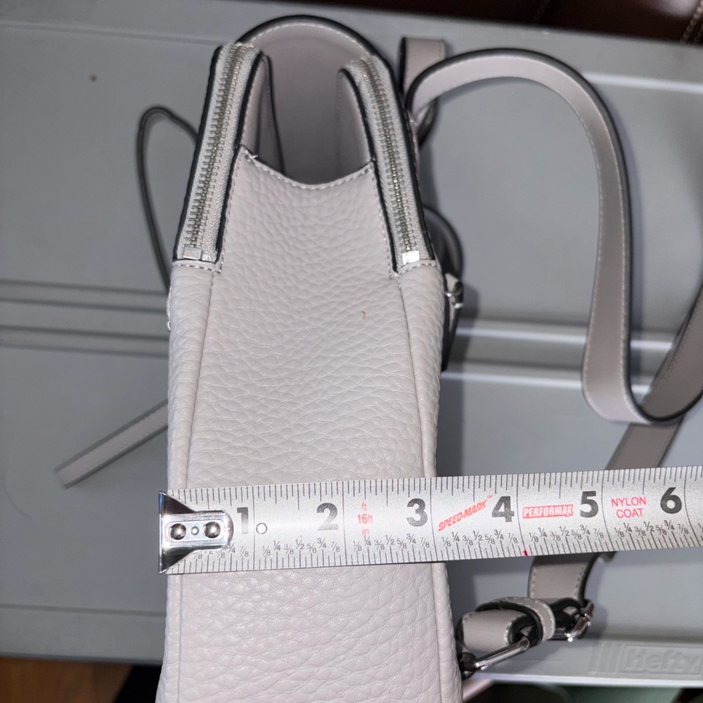 Calvin Klein Light Gray Textured Backpack - Picture 6 of 6